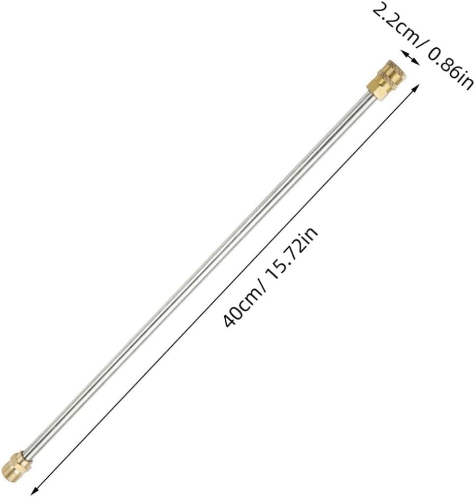 Lanza de Extensión para Pistola de Hidrolavadora a Presión de 1/4" Conexión Rápida. (Recta)