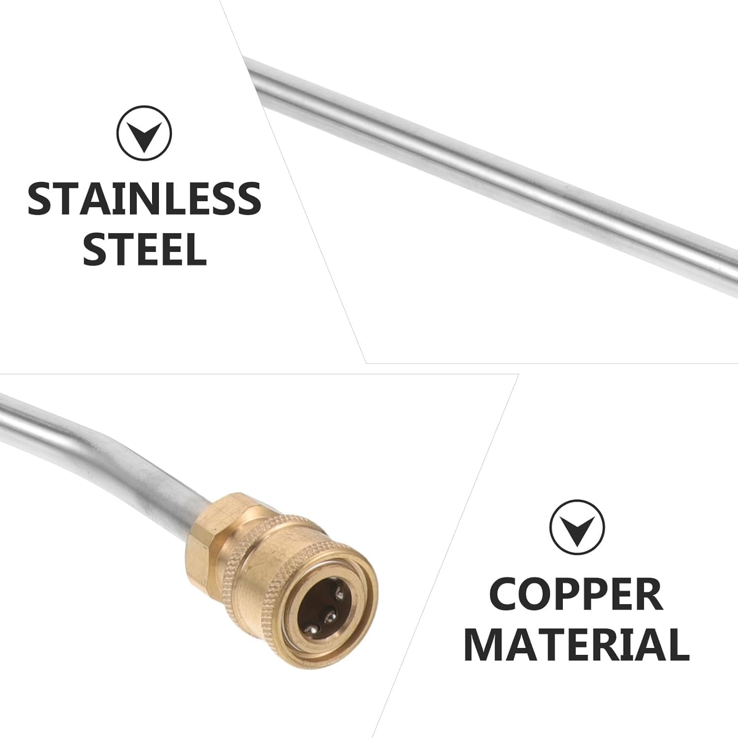 Lanza de Extensión para Pistola de Hidrolavadora a Presión de 1/4" Conexión Rápida. (Curva)