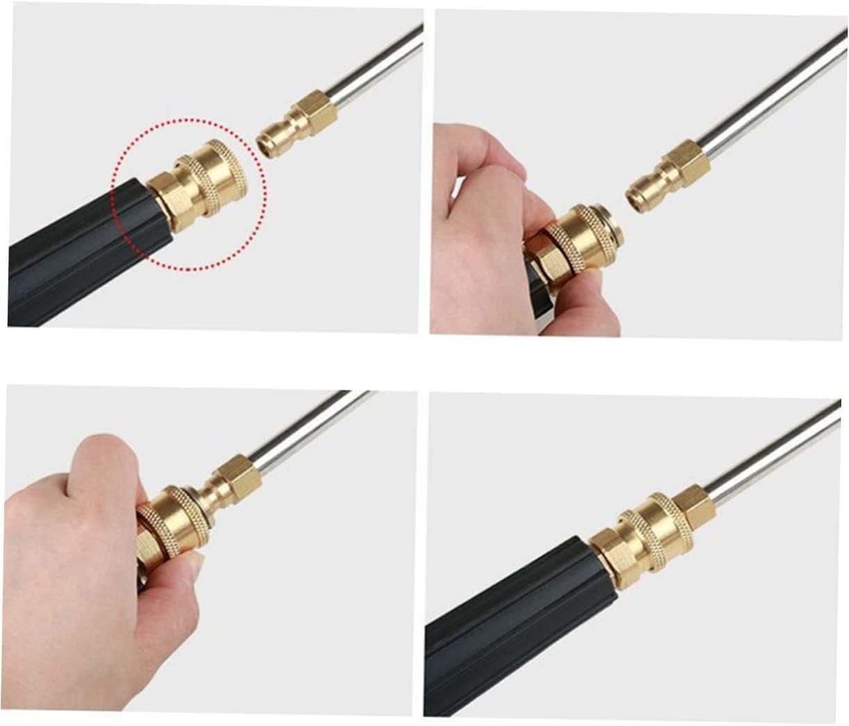 Lanza de Extensión para Pistola de Hidrolavadora a Presión de 1/4" Conexión Rápida. (Curva)