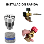 Boquilla / Orificio para Cañón de Espuma de Acero Inoxidable (Incluye Filtro) – Tamaños 1.0, 1.1, 1.25 y 1.4– Compatible con todos los cañónes de espuma / Foam Cannons