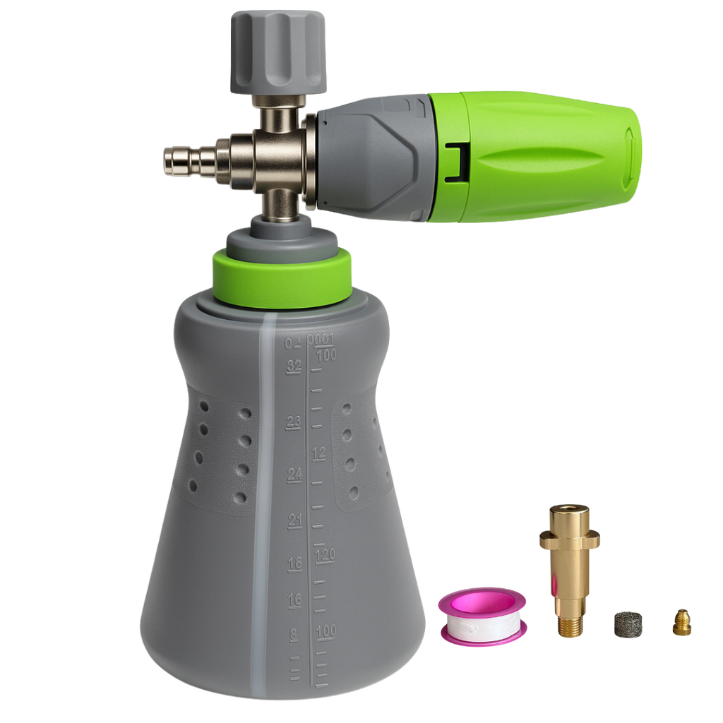 THE HOSE BROS - Foam Cannon / Cañón de Espuma para Hidrolavadora con Adaptador para Karcher y Quick Connect 1/4”
