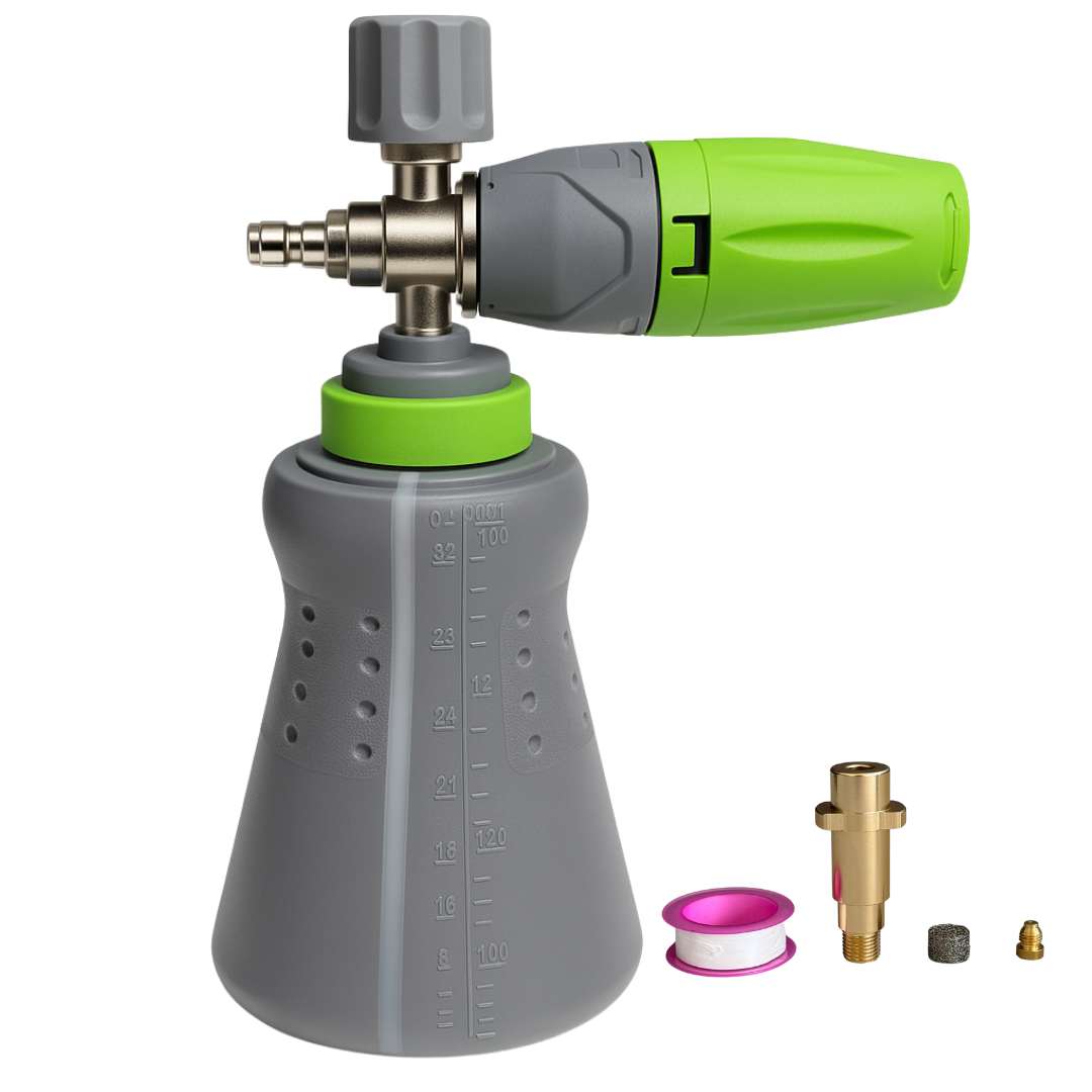 THE HOSE BROS - Foam Cannon / Cañón de Espuma para Hidrolavadora con Adaptador para Karcher y Quick Connect 1/4”
