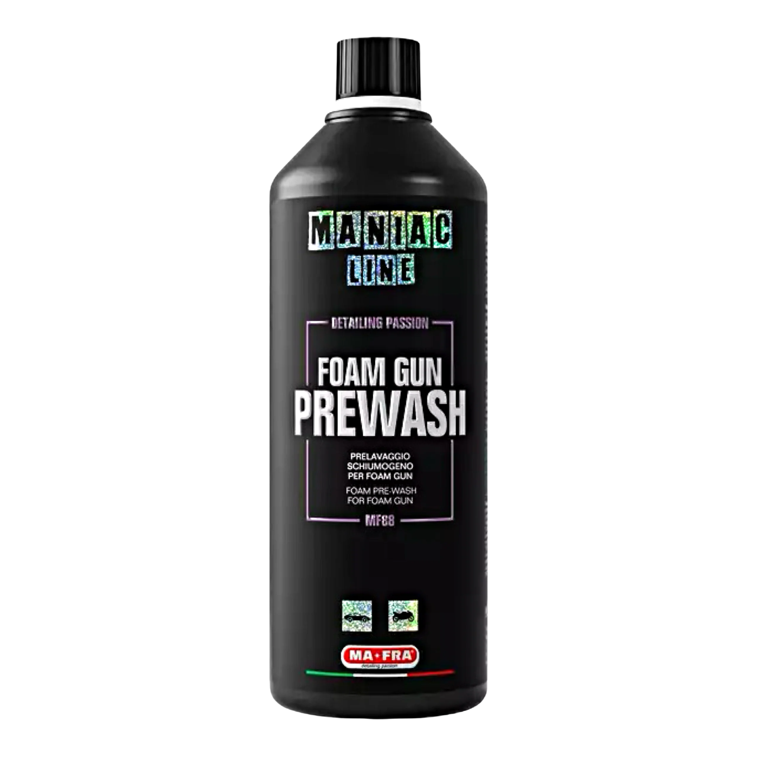 maniac line, foam, shampoo, mexico, prewash
